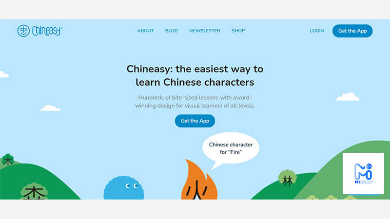 Website học từ vựng tiếng Trung hiệu quả - Chineasy 