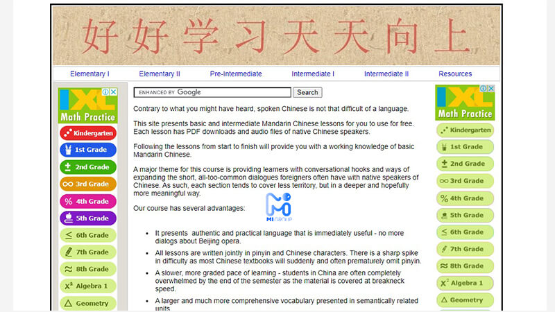4. Website tiếng Trung cải thiện ngữ pháp - Dayday Up Chinese