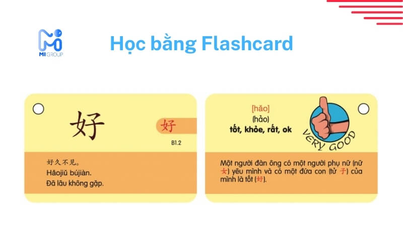 Cách học tiếng Trung bằng Flashcard hiệu quả