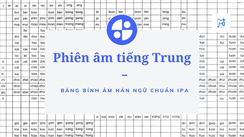 Phiên âm tiếng trung – Học bảng bính âm pinyin chuẩn ipa nhanh nhất