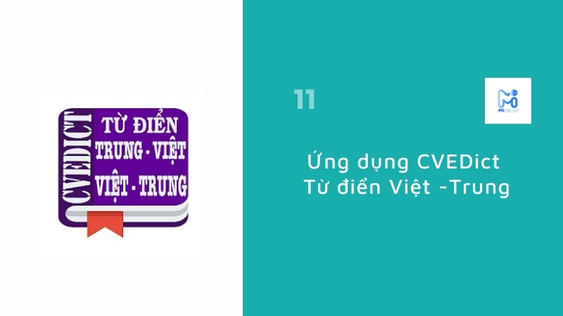  Ứng dụng CVEDict (Từ điển Việt -Trung)